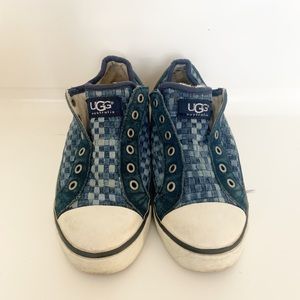 UGG Laceless  Woven Shoes Sneaker US 5.5 aqua blue